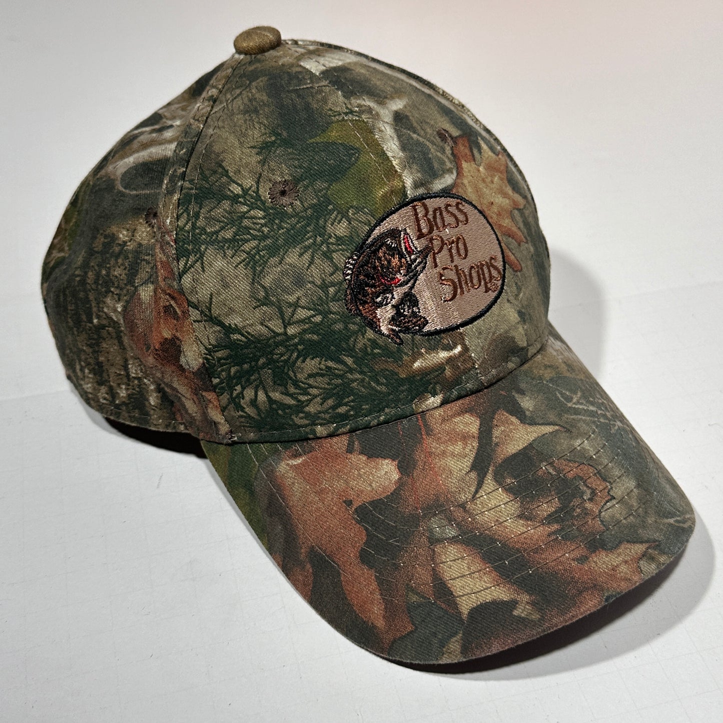 Vintage BassPro Camo Strapback Hat