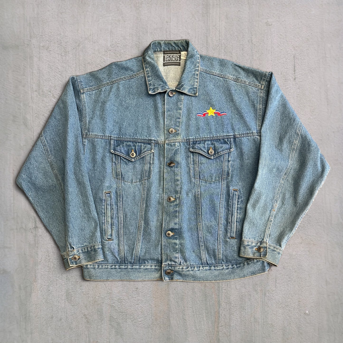 Vintage Texas Station Las Vegas Denim Trucker Jacket - XL