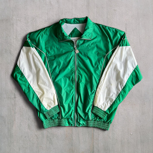 Vintage Green Band Windbreaker - L