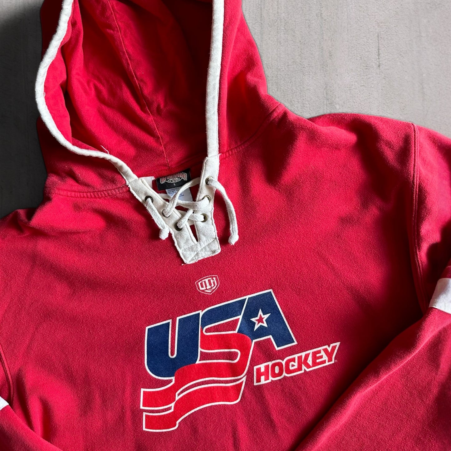 Vintage TJ Oshie USA Hockey Hoodie - L