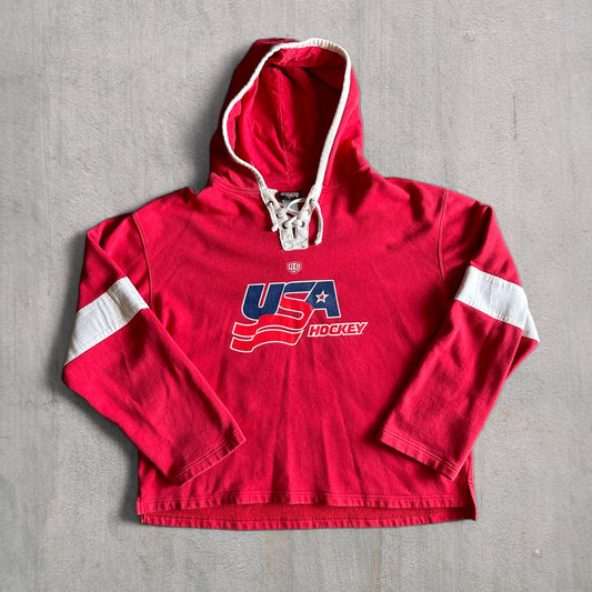 Vintage TJ Oshie USA Hockey Hoodie - L